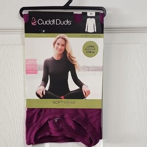 Cuddl Duds Purple Long Sleeve Crew